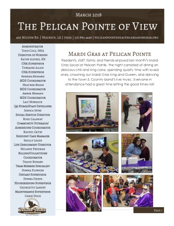thumbnail of Pelican Pointe March 2018 Newsletter