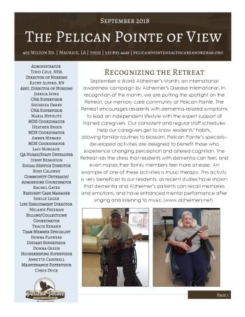 thumbnail of Pelican Pointe September 2018 Newsletter